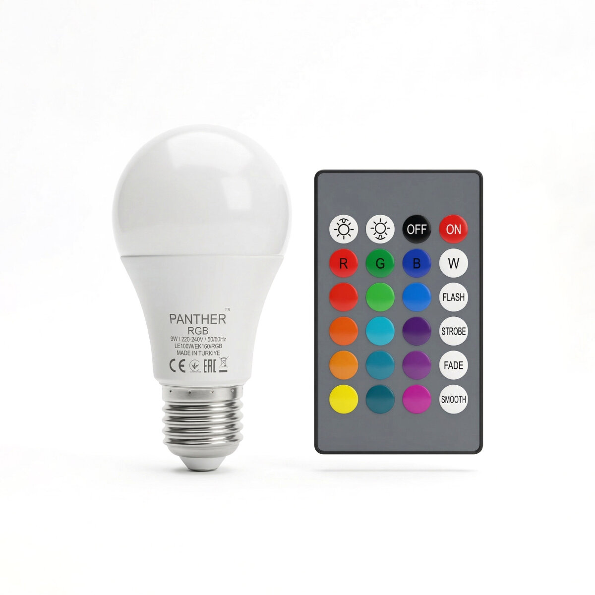 PANTHER RGB 9W KUMANDALI LED AMPUL